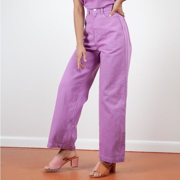 Gravel & Gold Pants - Gravel & Gold Placer Pant In Jacaranda Size 0